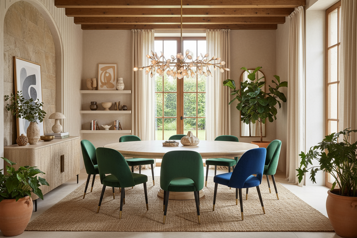 Hacienda Dining Table – Travertine Classic