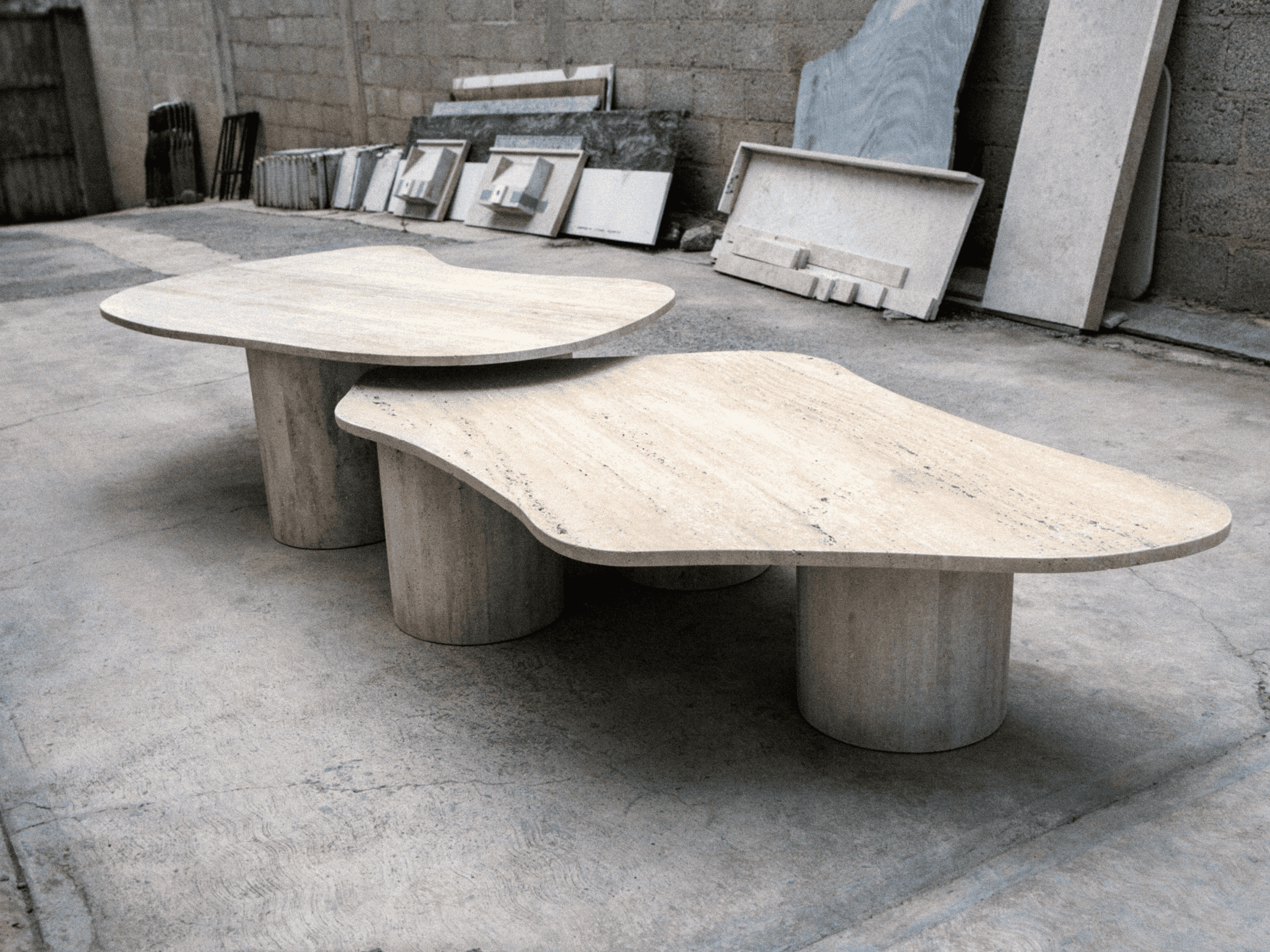 Alvea Coffee Table – Travertine
