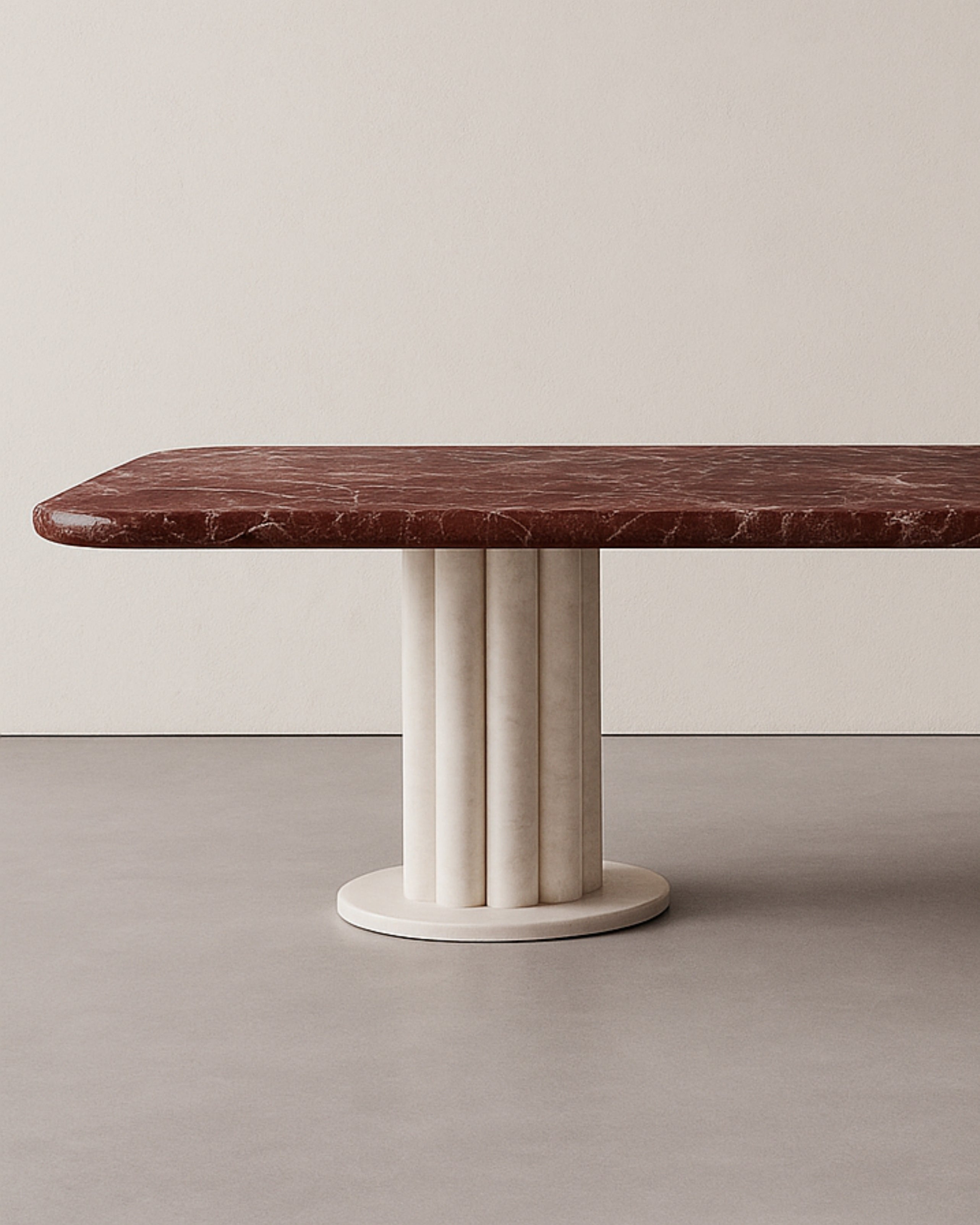 Chesterfield Dining Table – Rosso Levanto