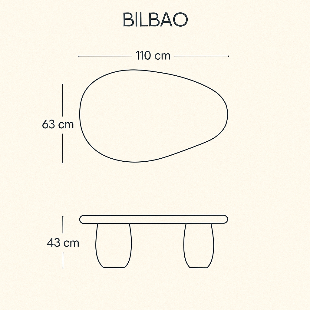 Rounded Bilbao Coffee Table