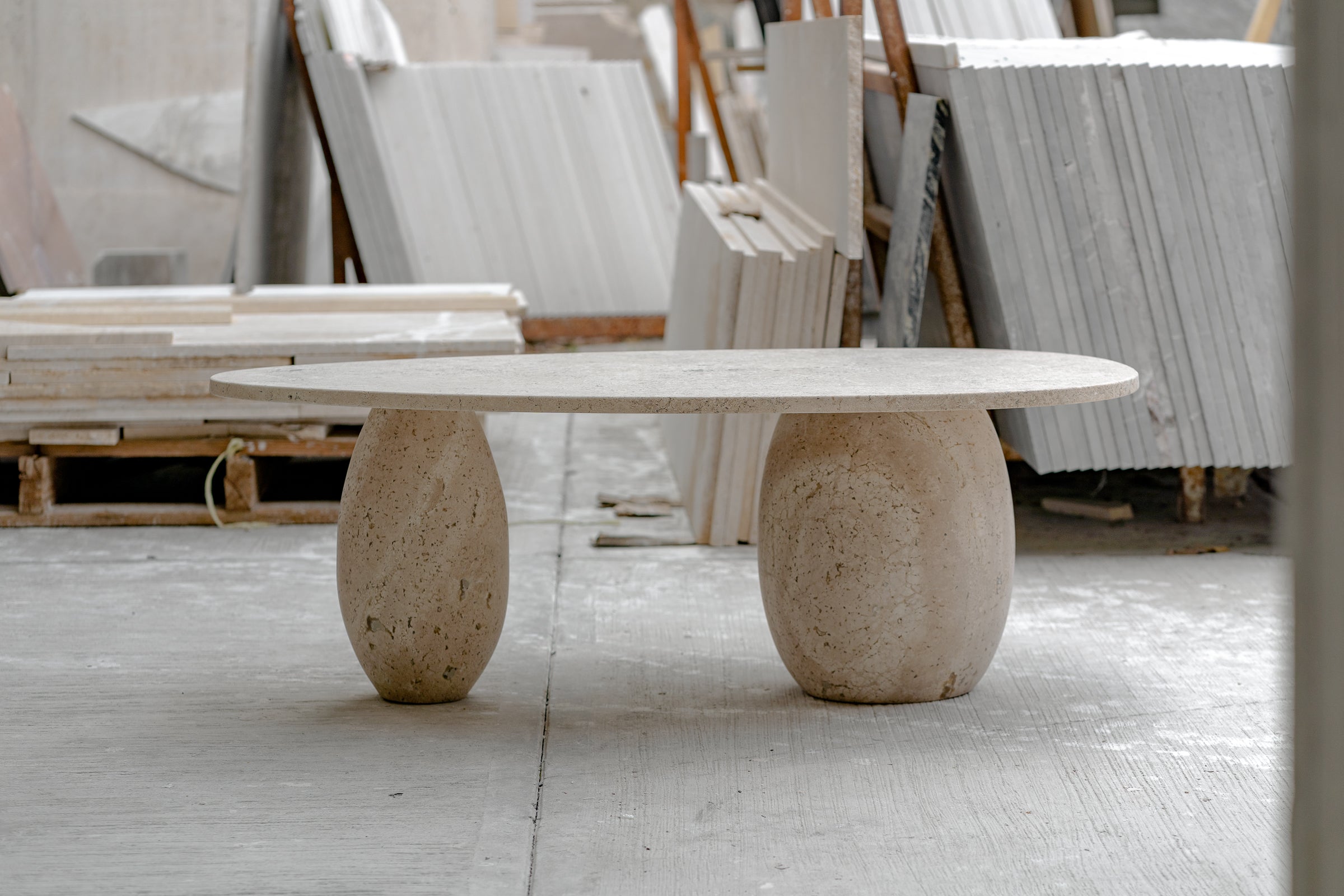 Bilbao Travertine Table