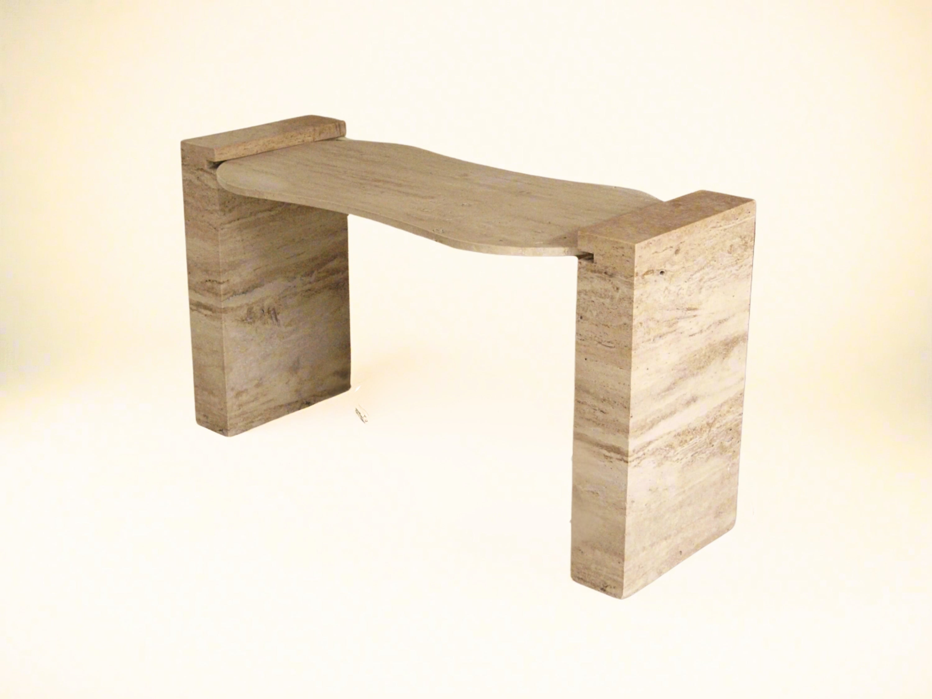 Contour Travertine Desk