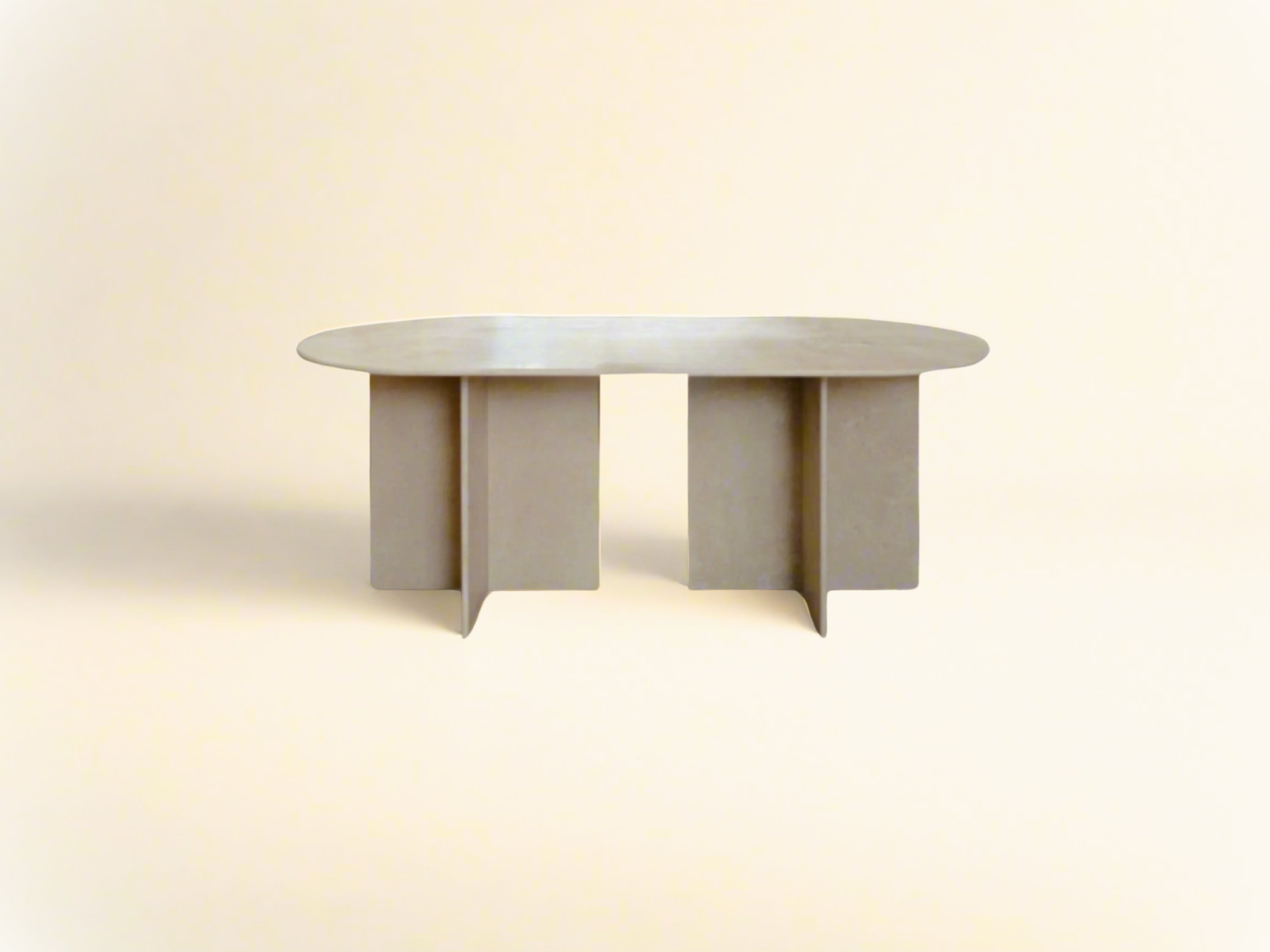 Elipse Travertine Dining Table