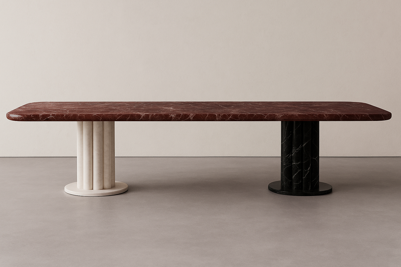 Chesterfield Dining Table – Rosso Levanto