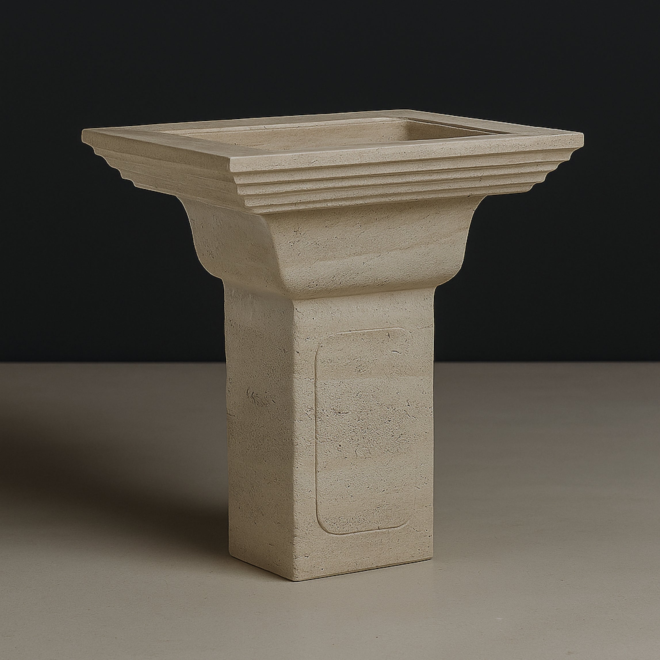 Travertine Standing Sink Classic
