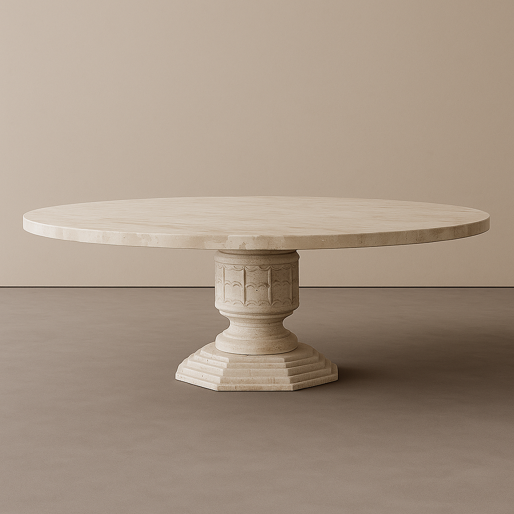 Hacienda Dining Table – Travertine Classic