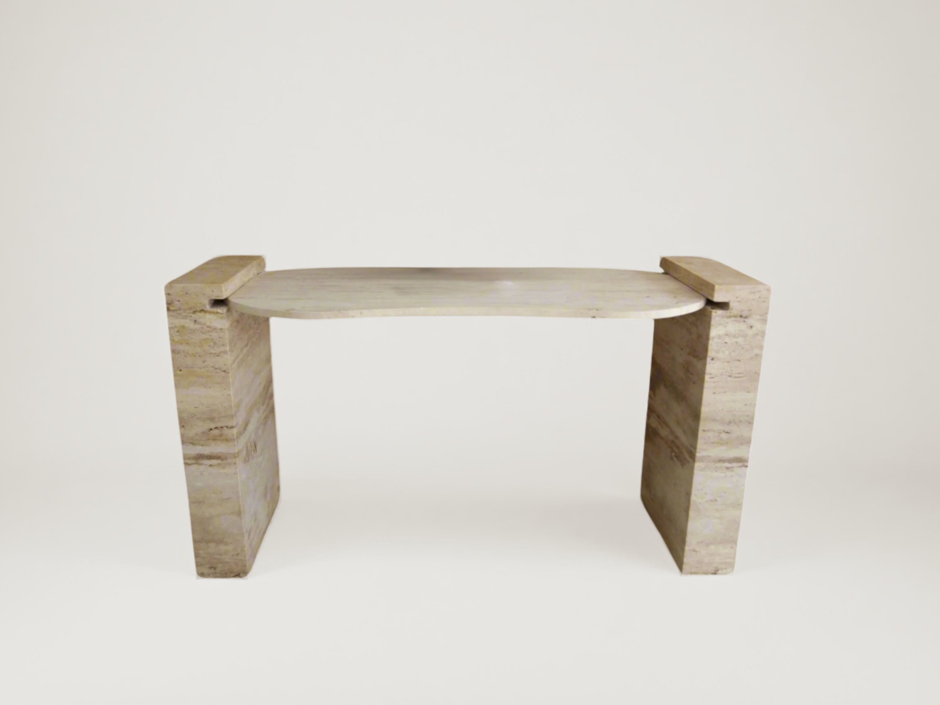 Contour Travertine Desk